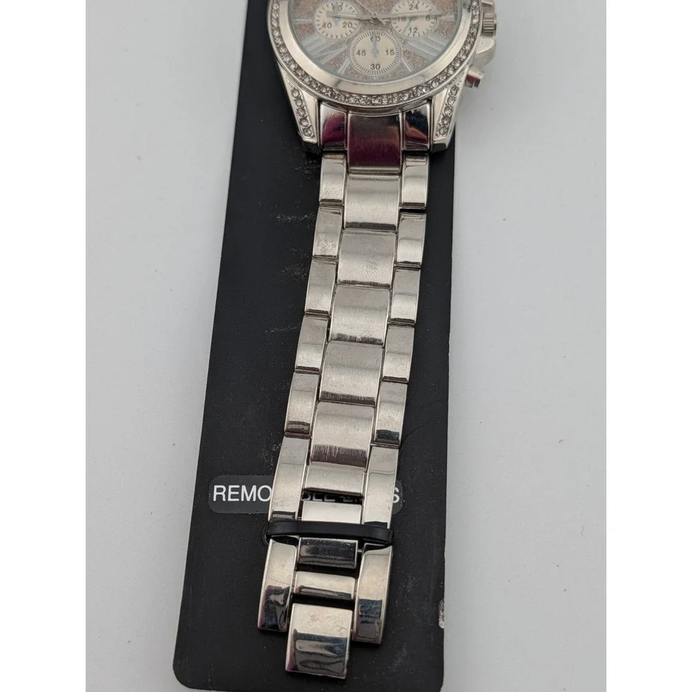 NY&C Watch Women Quartz‎ Watch Glitter 39mm Dial Silver 8